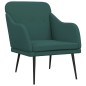 vidaXL Sillón de tela verde oscuro 63x76x80 cm vidaXL Sillón de tela verde oscuro 63x76x80 cm