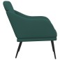 vidaXL Sillón de tela verde oscuro 63x76x80 cm vidaXL Sillón de tela verde oscuro 63x76x80 cm