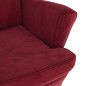 vidaXL Sillón de tela color vino vidaXL Sillón de tela color vino