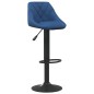 vidaXL Taburetes de cocina 2 unidades terciopelo azul vidaXL Taburetes de cocina 2 unidades terciopelo azul