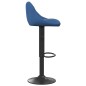 vidaXL Taburetes de cocina 2 unidades terciopelo azul vidaXL Taburetes de cocina 2 unidades terciopelo azul