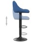 vidaXL Taburetes de cocina 2 unidades terciopelo azul vidaXL Taburetes de cocina 2 unidades terciopelo azul