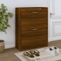 vidaXL Mueble zapatero madera contrachapada marrón roble 63x24x81 cm vidaXL Mueble zapatero madera contrachapada marrón roble 63x24x81 cm
