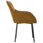 vidaXL Sillas de comedor 2 unidades terciopelo marrón vidaXL Sillas de comedor 2 unidades terciopelo marrón