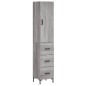 vidaXL Aparador alto madera contrachapada gris Sonoma 34,5x34x180 cm vidaXL Aparador alto madera contrachapada gris Sonoma 34,5x34x180 cm