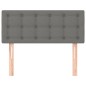 vidaXL Cabecero de tela gris oscuro 100x5x78/88 cm