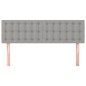 vidaXL Cabeceros 2 unidades tela gris claro 72x5x78/88 cm vidaXL Cabeceros 2 unidades tela gris claro 72x5x78/88 cm