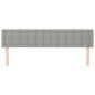 vidaXL Cabeceros 2 unidades de tela gris claro 90x5x78/88 cm vidaXL Cabeceros 2 unidades de tela gris claro 90x5x78/88 cm