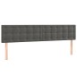 vidaXL Cabeceros 2 unidades de terciopelo gris oscuro 90x5x78/88 cm vidaXL Cabeceros 2 unidades de terciopelo gris oscuro 90x5x78/88 cm