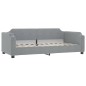 vidaXL Sofá cama con colchón tela gris claro 90x190 cm vidaXL Sofá cama con colchón tela gris claro 90x190 cm