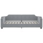 vidaXL Sofá cama con colchón tela gris claro 90x190 cm vidaXL Sofá cama con colchón tela gris claro 90x190 cm