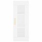 vidaXL Aparador alto madera contrachapada blanco 34,5x34x180 cm