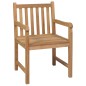 vidaXL Sillas de jardín 2 uds madera maciza de teca con cojines beige vidaXL Sillas de jardín 2 uds madera maciza de teca con cojines beige