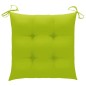 vidaXL Silla mecedora de madera maciza teca con cojín verde brillante vidaXL Silla mecedora de madera maciza teca con cojín verde brillante