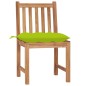 vidaXL Sillas de jardín 2 unidades madera maciza de teca con cojines vidaXL Sillas de jardín 2 unidades madera maciza de teca con cojines
