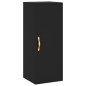 vidaXL Aparador de madera contrachapada negro 34,5x34x180 cm vidaXL Aparador de madera contrachapada negro 34,5x34x180 cm