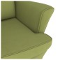 vidaXL Silla mecedora patas de madera de caucho terciopelo verde claro vidaXL Silla mecedora patas de madera de caucho terciopelo verde claro