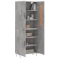 vidaXL Aparador alto madera contrachapada gris hormigón 69,5x34x180 cm vidaXL Aparador alto madera contrachapada gris hormigón 69,5x34x180 cm