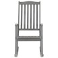 vidaXL Silla mecedora con cojines madera maciza de acacia gris vidaXL Silla mecedora con cojines madera maciza de acacia gris