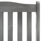 vidaXL Silla mecedora con cojines madera maciza de acacia gris vidaXL Silla mecedora con cojines madera maciza de acacia gris