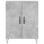 vidaXL Aparador alto madera contrachapada gris hormigón 69,5x34x180 cm vidaXL Aparador alto madera contrachapada gris hormigón 69,5x34x180 cm
