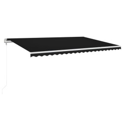 vidaXL Toldo retráctil automático gris antracita 500x350 cm