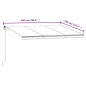 vidaXL Toldo retráctil automático gris antracita 500x350 cm vidaXL Toldo retráctil automático gris antracita 500x350 cm