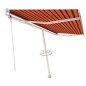 vidaXL Toldo de pie automático naranja y marrón 500x300 cm vidaXL Toldo de pie automático naranja y marrón 500x300 cm