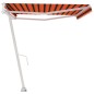 vidaXL Toldo de pie automático naranja y marrón 500x300 cm vidaXL Toldo de pie automático naranja y marrón 500x300 cm