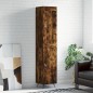 vidaXL Aparador de madera contrachapada roble ahumado 34,5x34x180 cm vidaXL Aparador de madera contrachapada roble ahumado 34,5x34x180 cm
