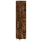 vidaXL Aparador de madera contrachapada roble ahumado 34,5x34x180 cm vidaXL Aparador de madera contrachapada roble ahumado 34,5x34x180 cm