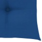 vidaXL Sillas de jardín 4 uds madera maciza de teca con cojines azules vidaXL Sillas de jardín 4 uds madera maciza de teca con cojines azules
