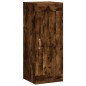 vidaXL Aparador de madera contrachapada roble ahumado 34,5x34x180 cm vidaXL Aparador de madera contrachapada roble ahumado 34,5x34x180 cm