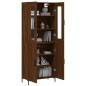 vidaXL Aparador alto madera contrachapada marrón roble 69,5x34x180 cm vidaXL Aparador alto madera contrachapada marrón roble 69,5x34x180 cm