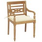 vidaXL Sillas Batavia 6 unidades madera maciza de teca con cojines vidaXL Sillas Batavia 6 unidades madera maciza de teca con cojines