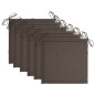 vidaXL Sillas Batavia 6 unidades madera maciza de teca con cojines vidaXL Sillas Batavia 6 unidades madera maciza de teca con cojines