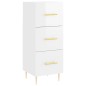 vidaXL Aparador alto madera contrachapada blanco brillo 34,5x34x180 cm vidaXL Aparador alto madera contrachapada blanco brillo 34,5x34x180 cm