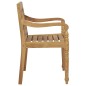 vidaXL Sillas Batavia 8 unidades madera maciza de teca con cojines vidaXL Sillas Batavia 8 unidades madera maciza de teca con cojines