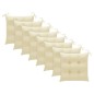vidaXL Sillas Batavia 8 unidades madera maciza de teca con cojines vidaXL Sillas Batavia 8 unidades madera maciza de teca con cojines