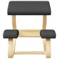 vidaXL Taburete rodillas madera contrachapada abedul negro 48x71x51cm vidaXL Taburete rodillas madera contrachapada abedul negro 48x71x51cm