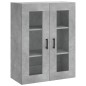 vidaXL Aparador alto madera contrachapada gris hormigón 69,5x34x180 cm vidaXL Aparador alto madera contrachapada gris hormigón 69,5x34x180 cm