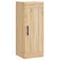 vidaXL Aparador de madera contrachapada roble Sonoma 34,5x34x180 cm