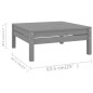 vidaXL Juego de muebles de jardín 12 piezas madera maciza de pino gris vidaXL Juego de muebles de jardín 12 piezas madera maciza de pino gris