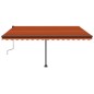 vidaXL Toldo de pie manual retráctil naranja y marrón 400x350 cm vidaXL Toldo de pie manual retráctil naranja y marrón 400x350 cm