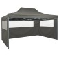 vidaXL Carpa pleglable con 3 paredes 3x4,5 m gris antracita vidaXL Carpa pleglable con 3 paredes 3x4,5 m gris antracita