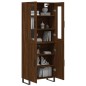 vidaXL Aparador alto madera contrachapada marrón roble 69,5x34x180 cm vidaXL Aparador alto madera contrachapada marrón roble 69,5x34x180 cm