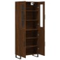 vidaXL Aparador alto madera contrachapada marrón roble 69,5x34x180 cm vidaXL Aparador alto madera contrachapada marrón roble 69,5x34x180 cm