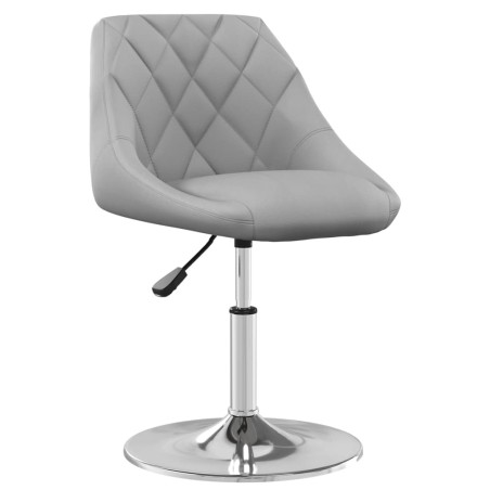 vidaXL Sillas de comedor giratorias 4 unidades terciopelo gris claro