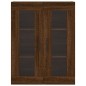 vidaXL Aparador alto madera contrachapada marrón roble 69,5x34x180 cm vidaXL Aparador alto madera contrachapada marrón roble 69,5x34x180 cm