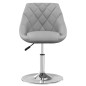 vidaXL Sillas de comedor giratorias 4 unidades terciopelo gris claro vidaXL Sillas de comedor giratorias 4 unidades terciopelo gris claro
